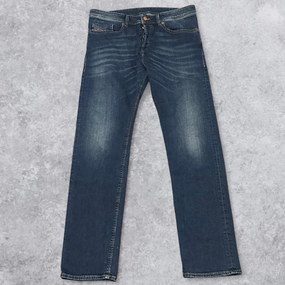 Y2K Diesel Industries Buster Tapered Dark Wash Jeans - Tagged 32", Fits 34"